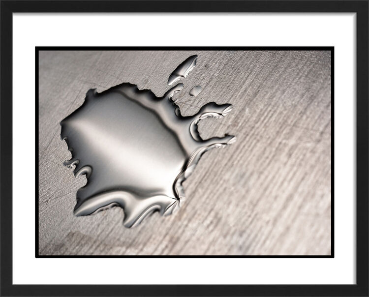 Oil Splash Framed Art Print by Anonymous Artist