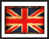 Union Jack (Grunge) Framed Art Print by Anonymous Artist