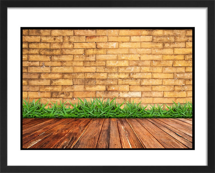 Brick Wall Framed Art Print by Anonymous Artist