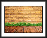 Brick Wall Framed Art Print by Anonymous Artist