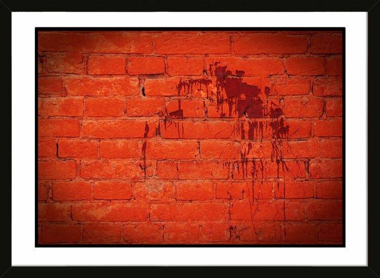 Red Wall Framed Art Print by Anonymous Artist