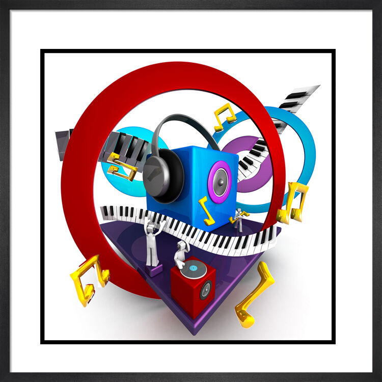 Music Man Framed Art Print by Anonymous Artist