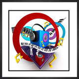 Music Man Framed Art Print by Anonymous Artist