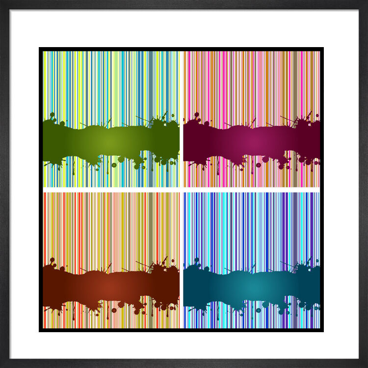Candy Stripes Framed Art Print by Anonymous Artist