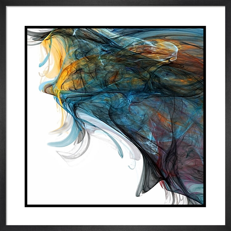 Smoke I Framed Art Print by Anonymous Artist