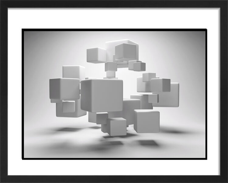 Box Suspension Framed Art Print by Anonymous Artist