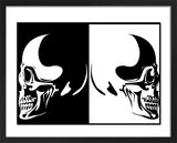 Double Skull Framed Art Print by Anonymous Artist
