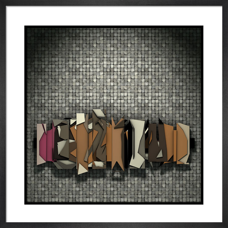 Blocks Framed Art Print by Anonymous Artist