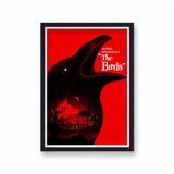 Alfred Hitchcock's the Birds Reimagined Vintage Movie Poster