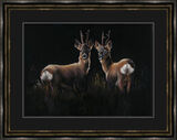 Two in a Roe Framed Limited Edition Art Print by Kay Johns