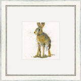 Tippy Toes - Hares Framed Limited Edition Art Print by Kay Johns