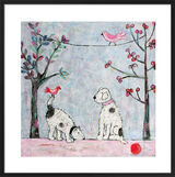 Looking for the Red Ball Framed Art Print by Annora Spence