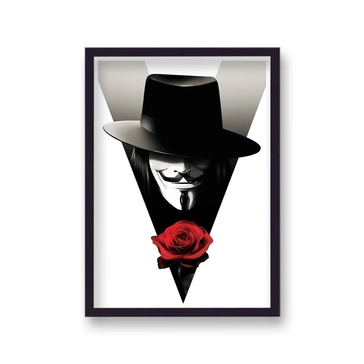 V For Vendetta Alternative Vintage Movie Poster