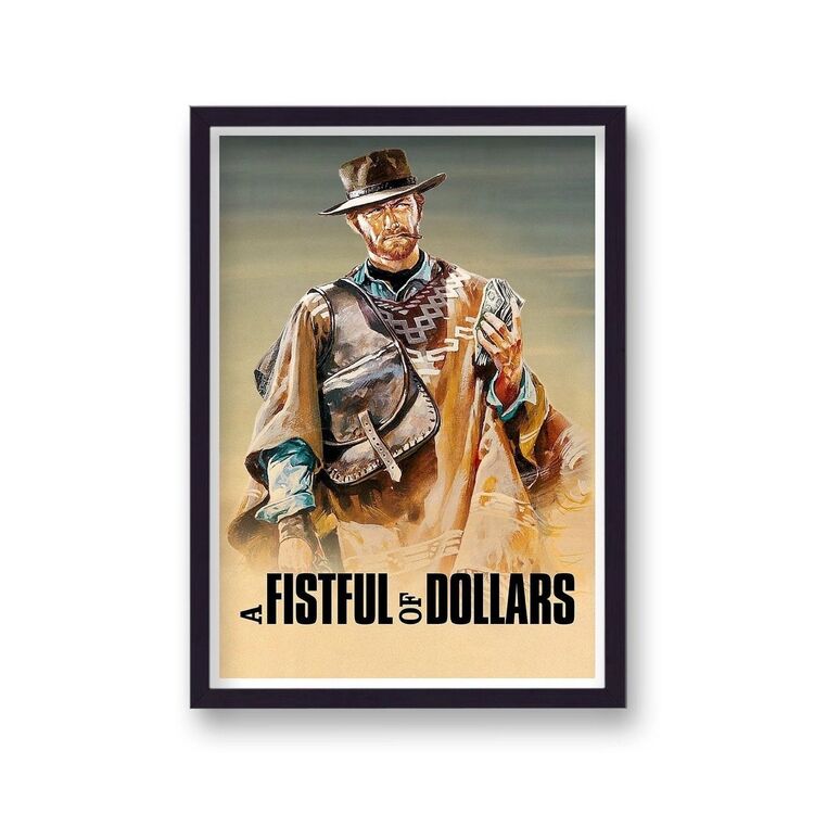 A Fistful of Dollars Alternative Vintage Movie Poster