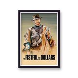 A Fistful of Dollars Alternative Vintage Movie Poster