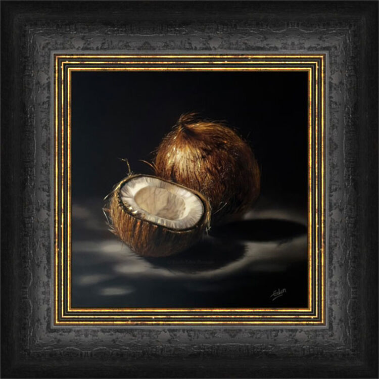 Bountiful - Coconuts Framed Limited Edition Art Print by Sarah Eden