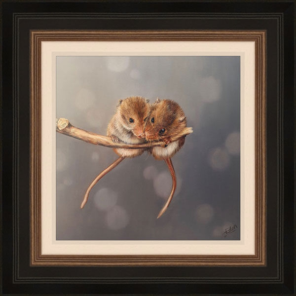 Bubble and Squeak - Dormice Framed Limited Edition Art Print by Sarah Eden
