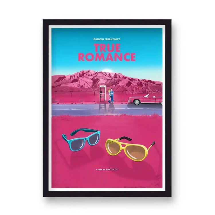 True Romance Reworked Vintage Movie Poster