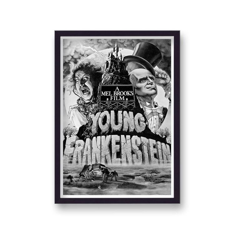 Young Frankenstein Alternative Vintage Movie Poster