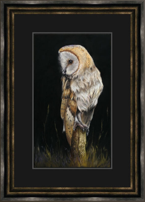 Last Post - Barn Owl Framed Limited Edition Art Print by Kay Johns