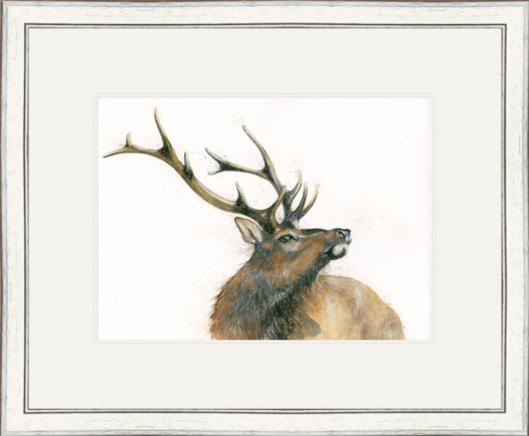 Monarch of the Glen - Stags Framed Limited Edition Art Print by Kay Johns