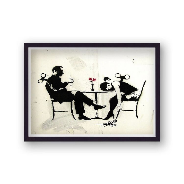 Blur - Out of Time Framed Art Print by Banksy