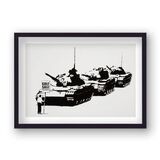 Tianamen Golf Sale No Border Framed Art Print by Banksy