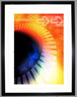 Black Hole Framed Art Print by Chris Sabian