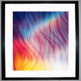 Flames Framed Art Print by Chris Sabian