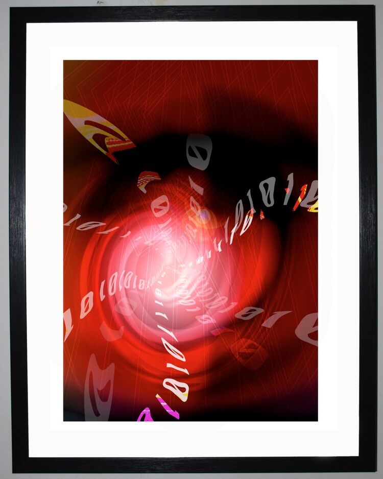 Into the Abyss Framed Art Print by Chris Sabian