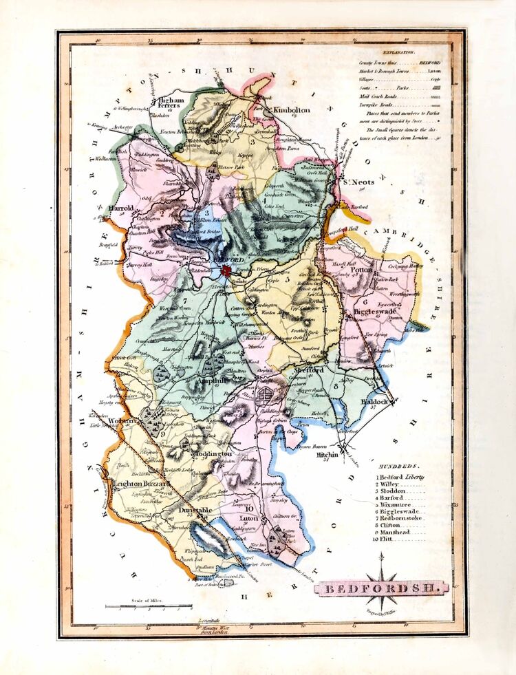Bedfordshire Framed Art Print by George Ellis