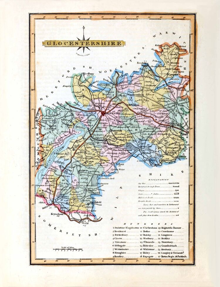 Gloucestershire Framed Art Print by George Ellis