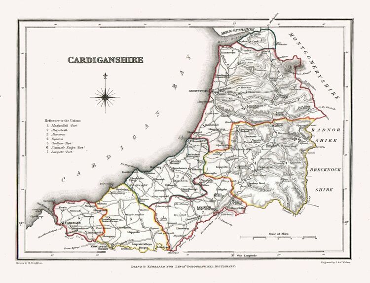 Cardiganshire Framed Art Print by Samuel Lewis