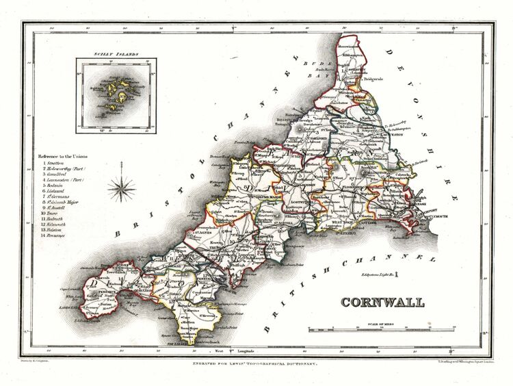 Cornwall Framed Art Print by Samuel Lewis