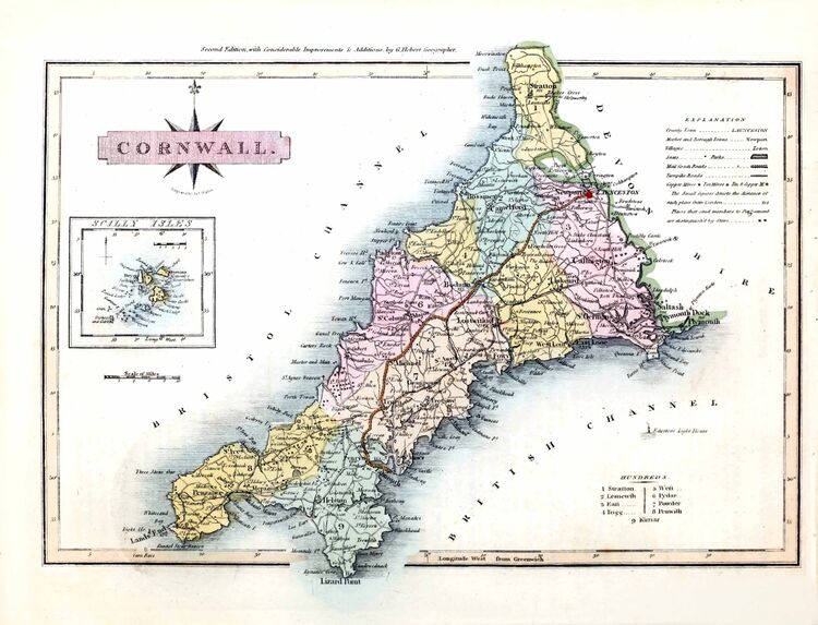 Cornwall Framed Art Print by George Ellis