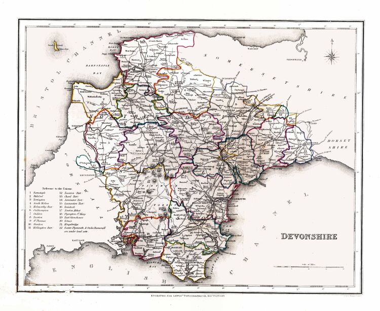 Devon Framed Art Print by Samuel Lewis