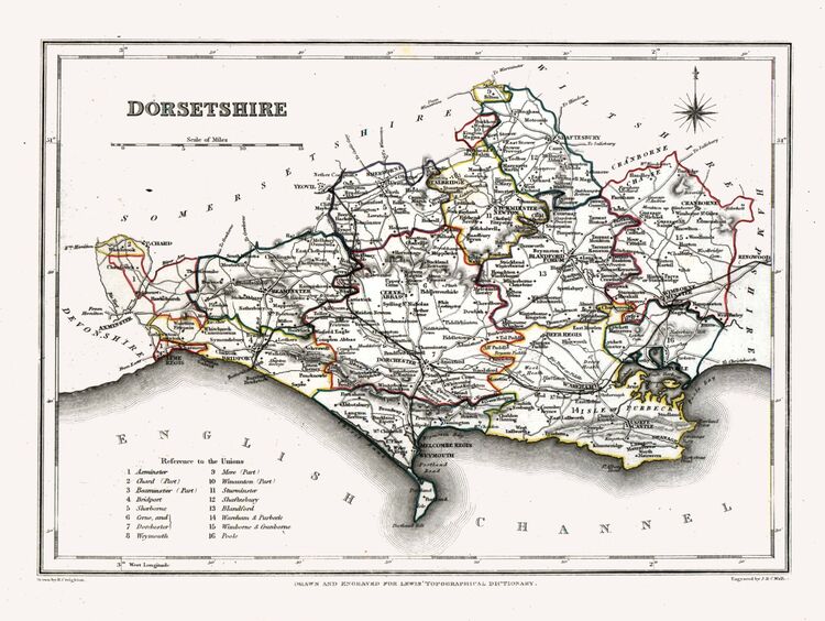 Dorset Framed Art Print by Samuel Lewis