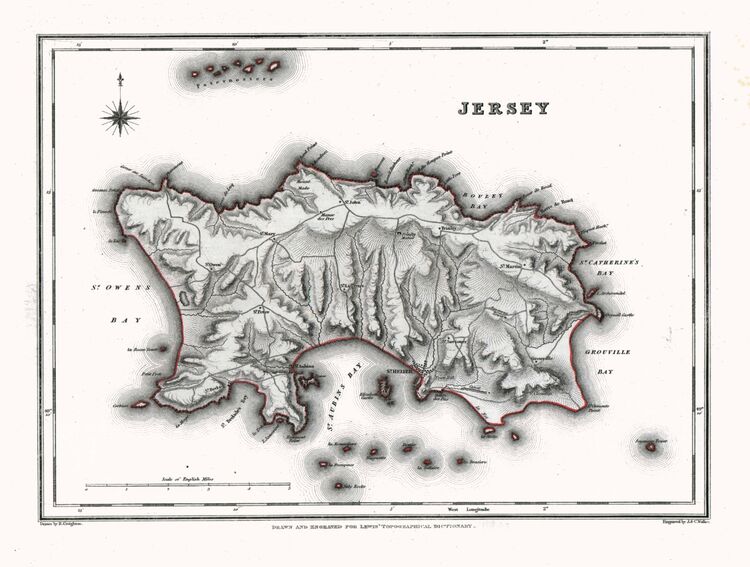 Jersey Framed Art Print by Samuel Lewis