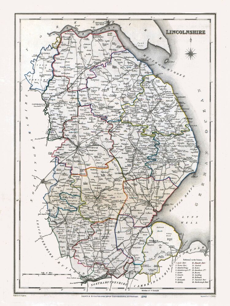 Lincolnshire Framed Art Print by Samuel Lewis