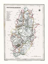 Nottinghamshire Framed Art Print by Samuel Lewis