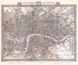 Plan of London Framed Art Print by Samuel Lewis