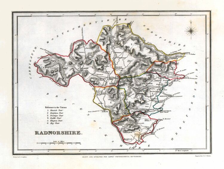 Radnorshire Framed Art Print by Samuel Lewis