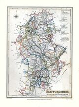 Staffordshire Framed Art Print by Samuel Lewis