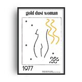 Gold Dust Woman Empowering Bohemian Art Quote Framed Art Print