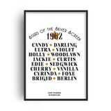 Andy Warhol Superstars Retro Bohemian Art Quote Framed Print