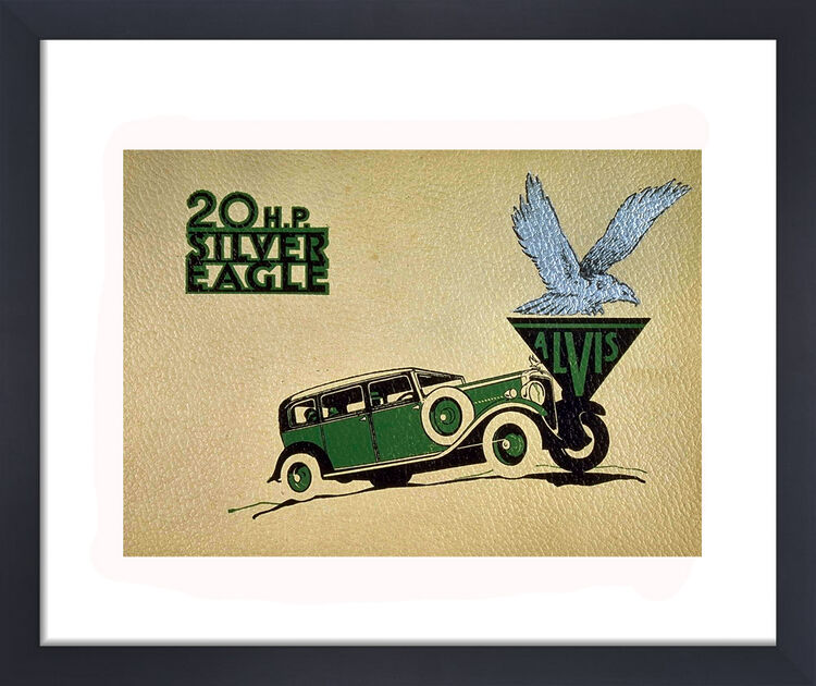 Silver Eagle Framed Art Print by Vintage Cars