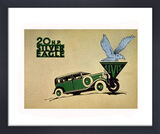Silver Eagle Framed Art Print by Vintage Cars