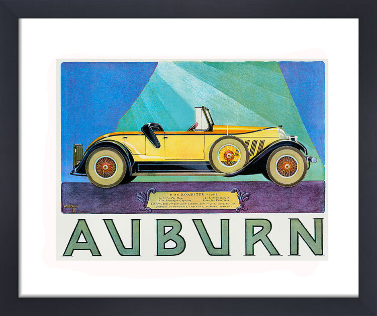 Auburn Framed Art Print by Vintage Cars