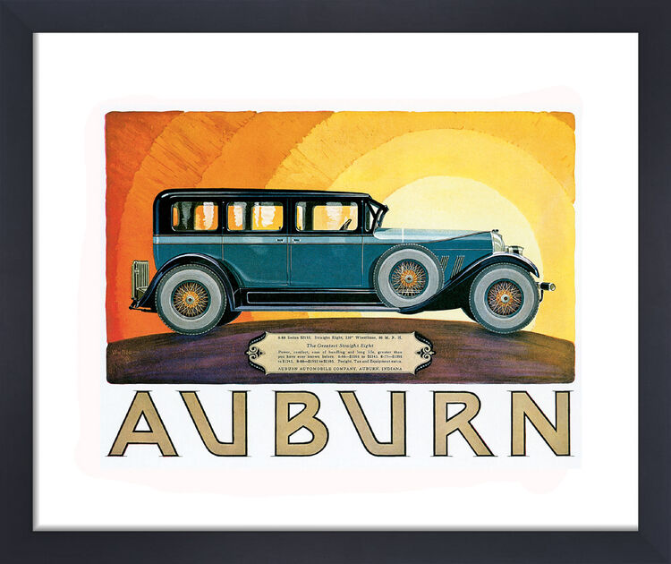 Auburn Framed Art Print by Vintage Cars