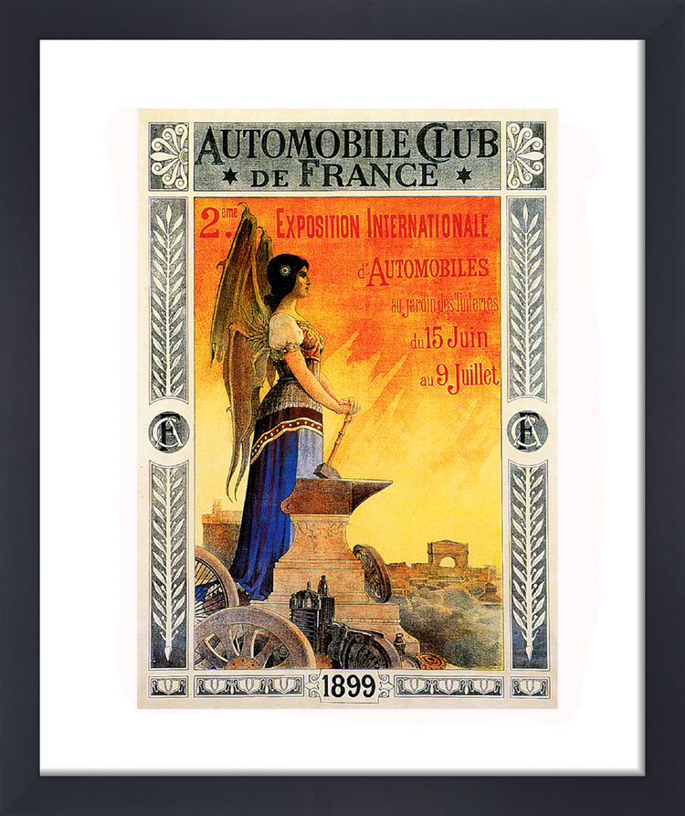 Automobile Club 1899 Framed Art Print by Vintage Cars